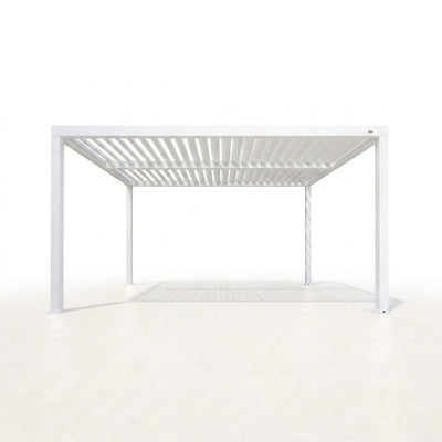 Aluminum Pergola Built to Last, Adjustable Louvered Roof, Powder-Coated Frame, Integrated Drainage